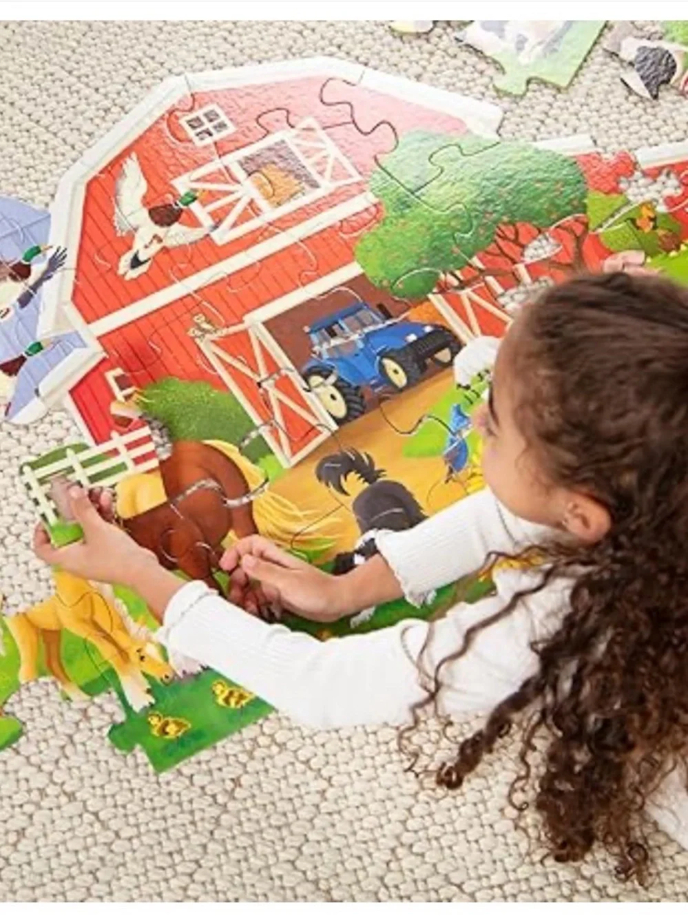 Melissa & Doug Busy Barn 32 Pc Floor Puzzle Box